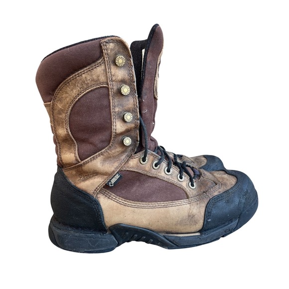 Danner Pronghorn Gore-Tex Mens 9.5 Brown 8" Black Leather Hunting Hiking Boots - Picture 2 of 16